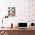 thumbnail image 2 of Stupell Industries Woman And Rabbit White Flower Animal Painting Gray Framed Art Print Wall Art, 16x20, by Sally B, 2 of 8