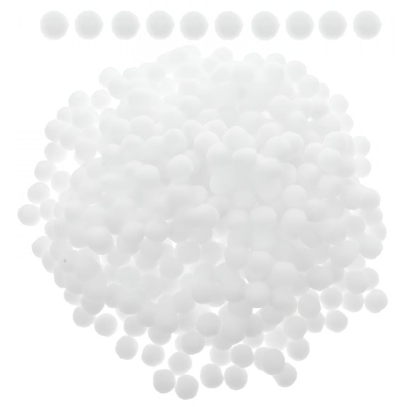 BESTSKY 500 Pcs Mini Pom Poms for Crafts Colored Cotton Balls Craft Pom Poms White