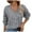 Grey, variant on Sweaters for Women, V Neck Sweaters for Women, Retro Solid Color Pullover, Long Sleeve European Design for Casual Wear
