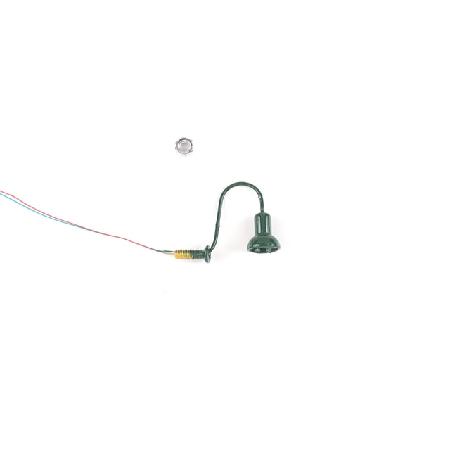 Bewildely 1:87 lámparas de pared LED 3V/12V modelo que hace el diseño del tren del ferrocarril jardín Microlandschaft luz blanca cálida para la Artesanía Verde/Blanco cálido Bewildely HA066504-02