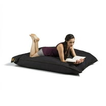 CC Home Furnishings Oversized Bean Bag Floor Pillow - 5.5' - Black