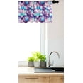 thumbnail image 3 of Ambesonne Floral Window Valance, Lotus Flower and Buds Motifs, 42" x 18", Fuchsia and Lavender, 3 of 3