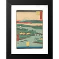 thumbnail image 2 of Andō Hiroshige 13x18 Black Modern Framed Museum Art Print Titled - Kawasaki (1855), 2 of 5