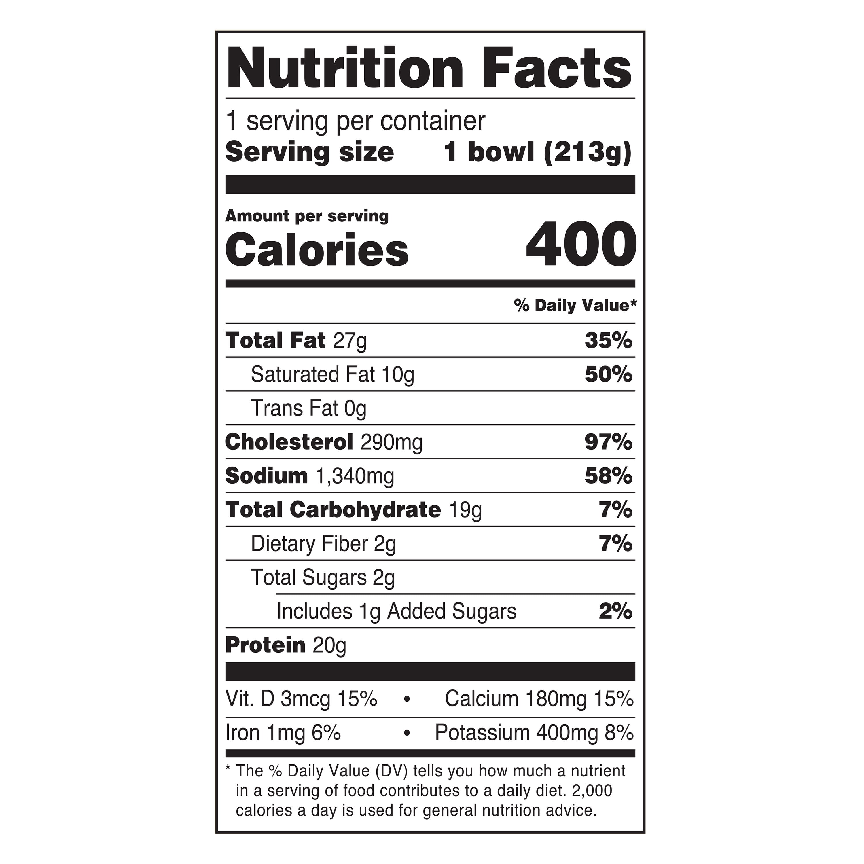 Marketside Meat Lovers Breakfast Bowl, 7.5OZ (Refrigerated)