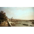 thumbnail image 2 of Canaletto 14x10 Gold Ornate Wood Framed with Double Matting Museum Art Print Titled - London From Somerset House, 2 of 4