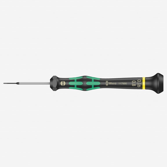 Wera 117990 0.8 x 40mm Kraftform Micro Slotted Precision Screwdriver