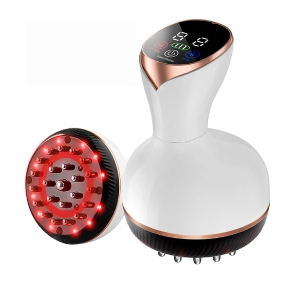Lymphatic Massage Tool, Body Massager with Microcurrent, Light, Heat & Vibration, for Legs, Arms & Belly