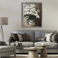 thumbnail image 2 of Stupell Industries Regal Orchid Arrangement Gray Framed Floater Canvas Wall Art, design by Franklyn Gregory, 2 of 9