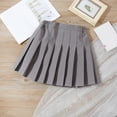 thumbnail image 2 of NIEWTR Girl Skirts Pleated Skirt Tennis Golf Skorts with Lining Shorts Athletic Pleated Skirtsfor Girl 3-14 Years(A01-GY1,5-6 Years), 2 of 4