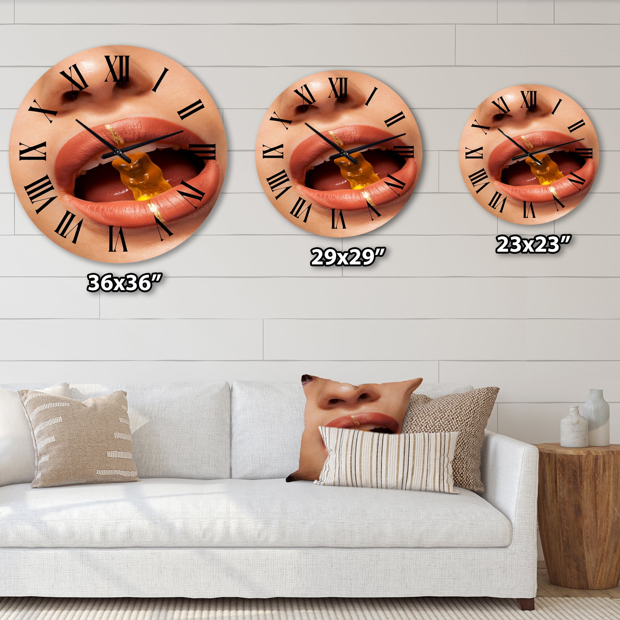 Designart 1 in Modern,Contemporary Wall Clock