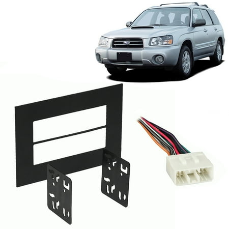 Fits Subaru Forester 98-04 Double DIN Stereo Harness Radio ... radio wiring harnesses walmart 