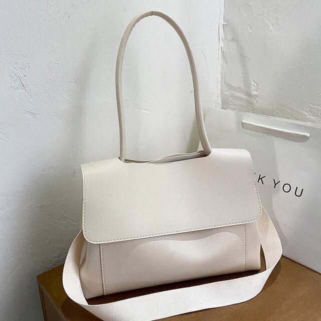 LinYooLi Simple Fashion Handbags For Women Large Capacity Shoulder Bags New Underarm Briefcase Crossbody Bags Solid Color Bags