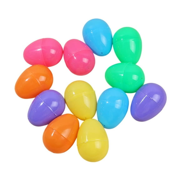 Huevos de Pascua vacíos Cantera de Pascua Artesanía Decoración del hogar Creativo Pintado a mano para del aula Favor de la fiesta del tema 12 piezas
