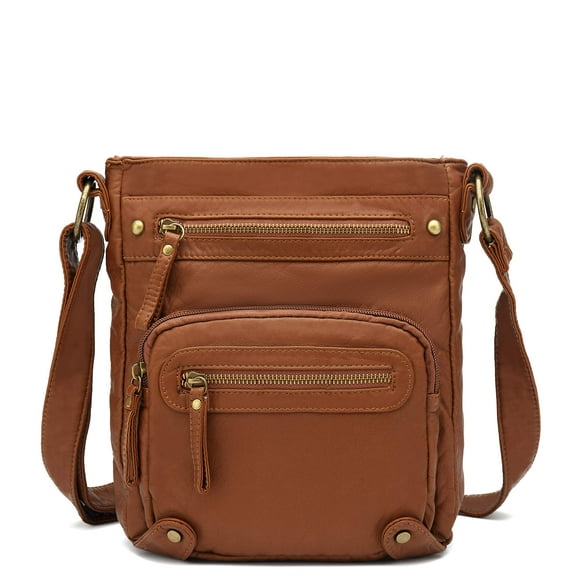 Scarleton Crossbody Bags for Women, Travel Bag Purses and Handbags Multi Pocket Shoulder Bag Faux Leather Small, H182010, Red