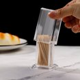 thumbnail image 3 of Yesbay Toothpick Box Convenient Thickened Dustproof Acrylic Transparent Toothpick Holder Box Home Accessories, 3 of 4