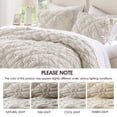 thumbnail image 2 of Luxurious Ivory Bedding Sets Microfiber Comforter with Floral Design Full/Queen Size for AllSeason Use, 2 of 10