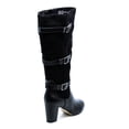 thumbnail image 3 of bella vita  women's talina ii plus black/super suede tall wide-calf boot, 3 of 8