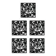thumbnail image 1 of Bewildely 4x Panel divisor de habitación DIY fácil de montar, pantallas divisorias colgantes ligeras, duraderas y modernas, mariposas negras Type2 NO2, 1 of 6