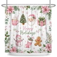 thumbnail image 6 of Tchckioa Happy Holiday Shower Curtain,47x72 Inch Waterproof Hooks Bath Curtain for Bathroom, 6 of 6
