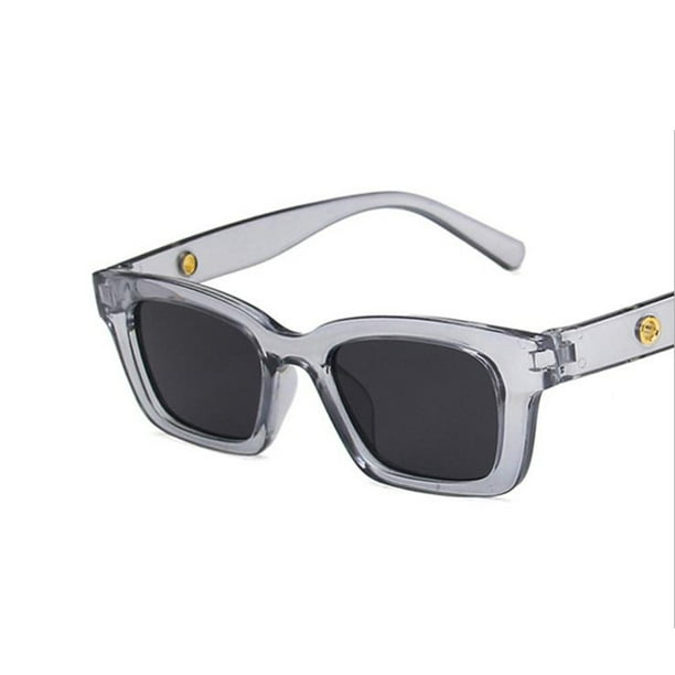 Txlixc Gafas oscuras para mujer, gafas de sol rectangulares anti-UV de color sólido Txlixc Sexy