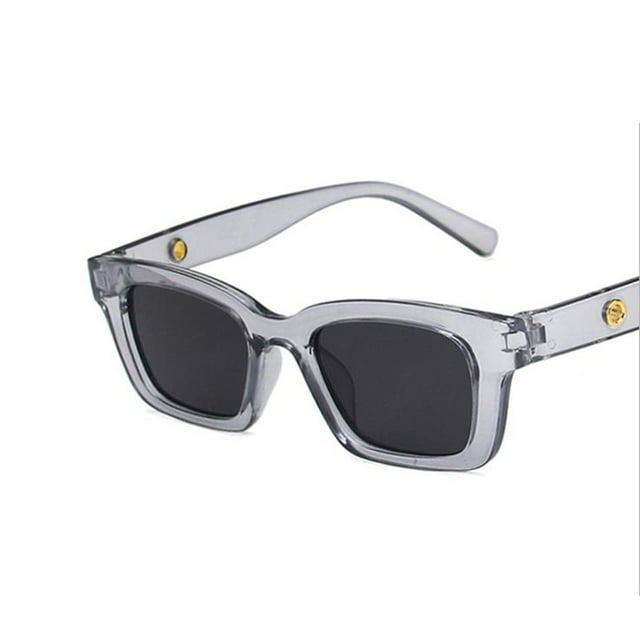 Txlixc Gafas oscuras para mujer, gafas de sol rectangulares anti-UV de color sólido Txlixc Sexy