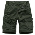 thumbnail image 1 of Mens Cargo Shorts Buttons Summer Outdoor Hiking Multi-pocket Work Utility Pants, 1 of 2