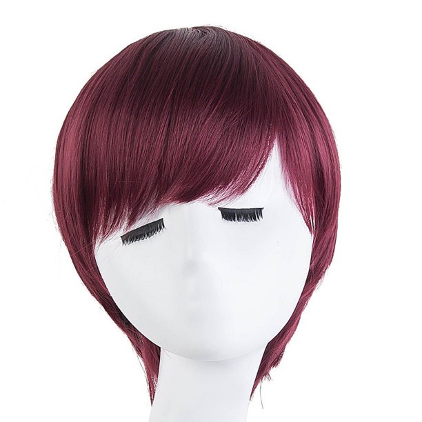 Peluca de fibra química de moda, cabello corto, cabello completo, peluca rubia para mujeres europeas y americanas