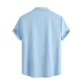 thumbnail image 5 of Cyinyin True Classic Tees Men Soild Color Cardigan Men's Polo Shirt, Men’s Polo Shirt, Moisture-Wicking Performance Polo Shirt Button Down Basic Mens Shirts Casual Sky Blue L, 5 of 5