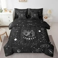 thumbnail image 1 of YST Zodiac Astrology Comforter Set, Celestial Bedding 7-Piece, Purple Galaxy, Psychedelic Patterns, Queen, 1 of 4