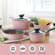 Neoflam Eela 8-Piece Nonstick Cast Aluminum Cookware Set with Lid