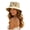 Yellow-w, variant on Women's Wide Brim Bucket Sun Hat with Butterfly Graphic Breathable Summer Beach Cap
