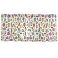 thumbnail image 7 of Yayeee Kitchen Curtains Tier Set of 2 Light Filtering 57"x24" Over Sink Window Panels, Various Vegetables Pattern, 7 of 7