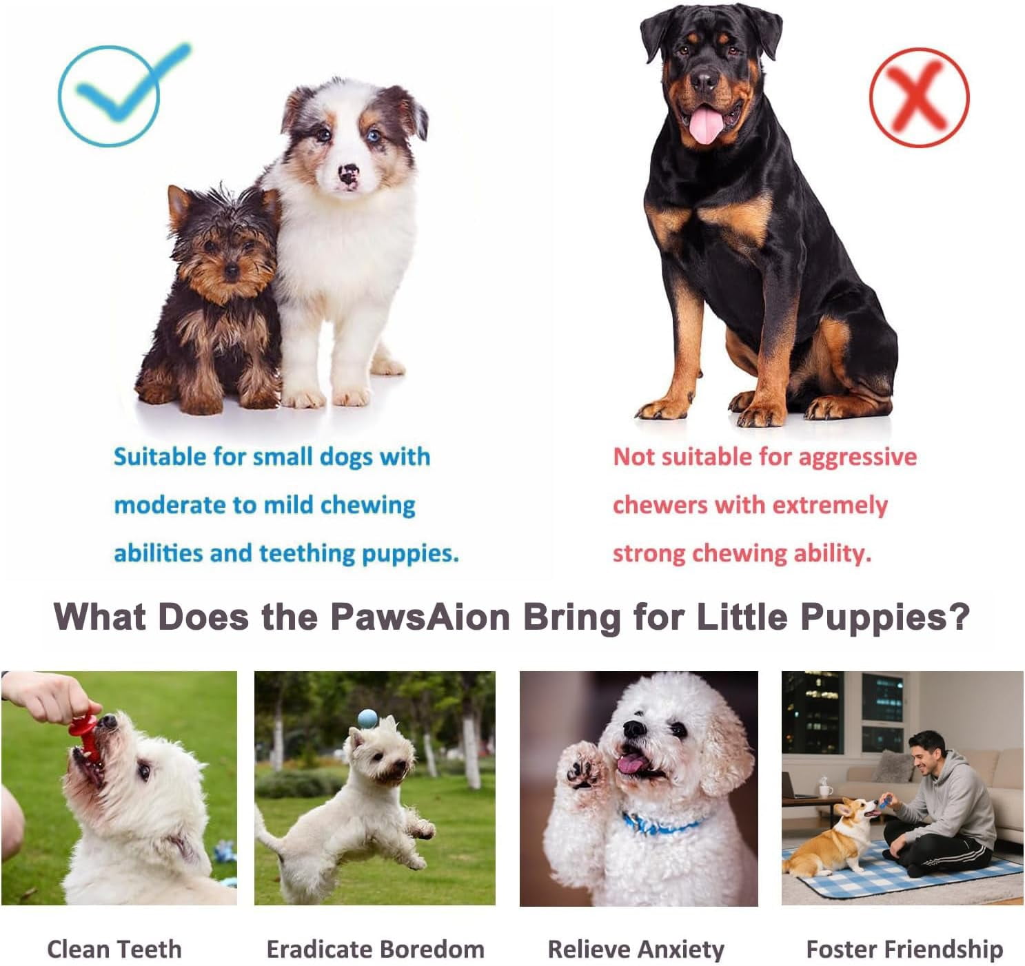 Puppy Chew Toys 20 Pack for Teething and Fun, Dog Toys for Small Puppies Bulk with Various Rubber Rings, Ropes and Balls for Interactive Play, Teeth Cleaning & Relief