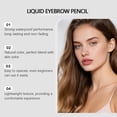thumbnail image 5 of Microblading Eyebrow Pen with 4 Fork Tips, Waterproof Microblading Eyebrow Pencil, Fast Precise Eyebrow Makeup, Dark Brown Eyebrow Pencil, Non Dry Out and Last All Day, 5 of 6
