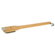 Cuisinart 18" Bamboo Cleaning Grill Brush with Stainless Steel Scraper