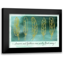 Lavoie, Tina 18x13 Black Modern Framed Museum Art Print Titled - Gathering Feathers Two