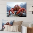 thumbnail image 2 of Designart "Crayfish Monochrome horizon Photography I" Animals Metal Art Living Room, 2 of 5