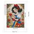 thumbnail image 2 of Pintura de diamante 5D DIY taladro redondo completo parcial AB nieve Wdftyju 45x55cm blanco, 2 of 9