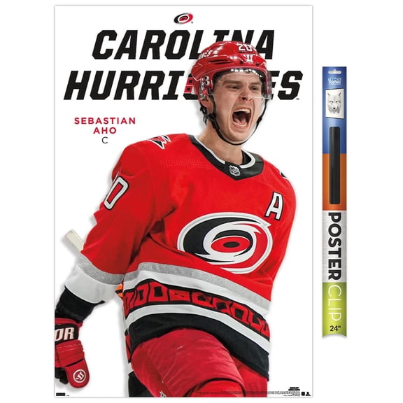 NHL Carolina Hurricanes - Sebastian Aho Feature Series 23 Wall Poster, 22.375" x 34"
