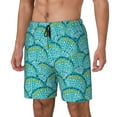 thumbnail image 2 of Haiem Beautiful Seashells Mens Swim Trunks with Compression Liner 2 in 1 Swimming Shorts Stretch Swimwear Quick Dry,Board Shorts-XX-Large, 2 of 9