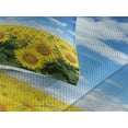 thumbnail image 3 of Ambesonne Sunflower Quilted Coverlet 3 Pcs, Fresh Field Country, King Size, Blue Green Yellow, 3 of 4