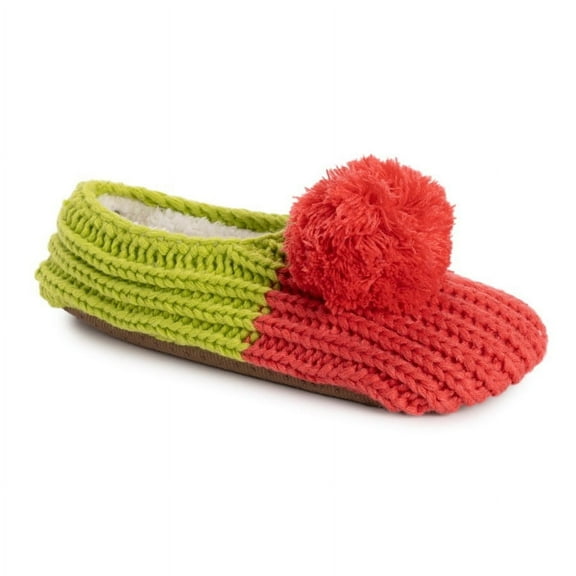 MUK LUKS Women's Ballerina Slippers -Watermelon S/M (5-7)