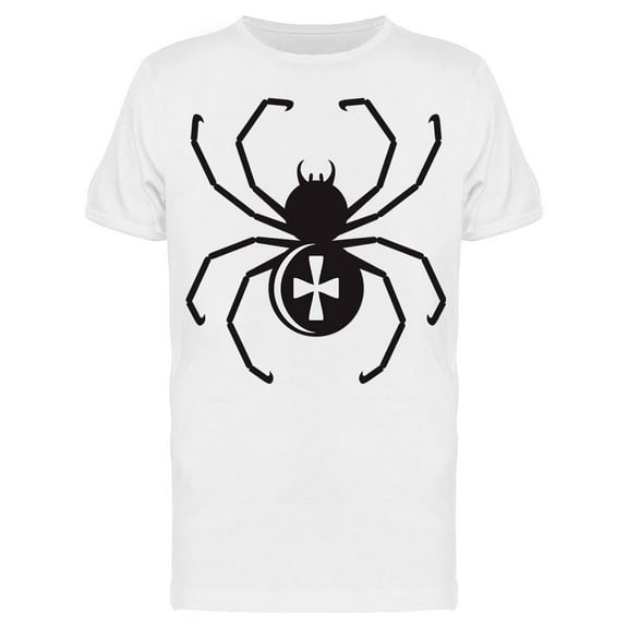 Cross On Belly Halloween Spider T-Shirt Men -Image by Shutterstock, Male x-Large
