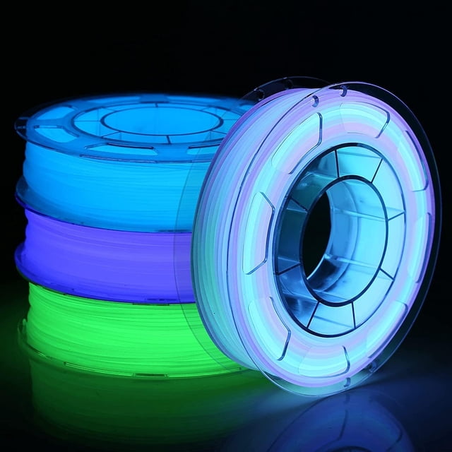 Filamento AMOLEN PLA de 1,75 mm que brilla en la oscuridad para impresora 3D
