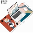 thumbnail image 3 of Desk Mat, Large Mouse Pad, 31.5" x 11.8" XXL Extended Gaming Mousepad, Desktop Decor Desk Pad, Cute Men Women Office Supplies & Accessories, XL Mouse Pad for Laptop & Keyboard, Abstract Painting, 3 of 6