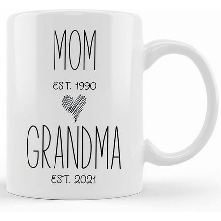 

Mom Grandma First Time Grandma Gift New Grandma Gift Future Grandma Mug First Grandma Gift Pregnancy Announcement Mug Grandma Mug Ceramic Novelty Coffee Mug Tea Cup Gift Present