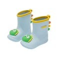 thumbnail image 3 of LRen Kids Cute Dinosaur Pattern Rain Boots Waterproof Non- Outdoor Rain Shoes for Toddler Boys Girls, Spring Fall Daily Wear 18M-9Y, 3 of 5