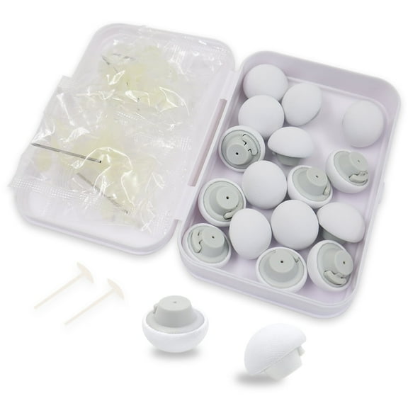 LELE LIFE 16Pcs Safe Duvet Clips to Hold Comforter Inside, One Key to Unlock Duvet Pins, Duvet Cover Snaps Fasteners Comforter Clips with No Hurting Pins,White