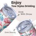 thumbnail image 4 of Flamingo Insulated Tumbler with Handle 20OZ Stainless Steel Coffee Mug Travel Cup Leak Proof Double Wall Vacuum Design Perfect Gifts for Women Girls on Birthday Christmas Summer, 4 of 6