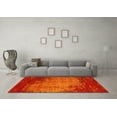thumbnail image 3 of Ahgly Company Indoor Rectangle Abstract Yellow Contemporary Area Rugs, 2' x 5', 3 of 4
